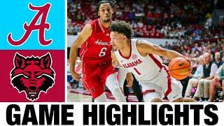 #2 Alabama vs Arkansas State Highlights | NCAA Men's Basketball | 2024 College Basketball