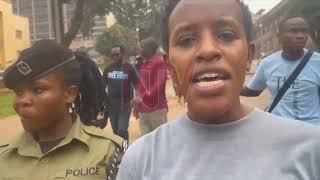 Agatha Atuhairwe and fellow activists arrested during protest