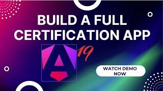 Build a Full Course App  using Angular 19 - Interactive Demo!