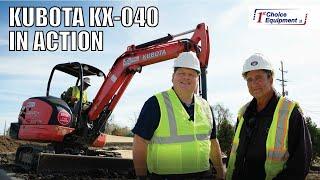 KUBOTA KX040 IN ACTION - BONGI CONSTRUCTION