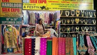 National Silk Expo in Satya Sai Nigamagamam Hyderabad| Exhibition n Sales| Wedding n Festivals Spl