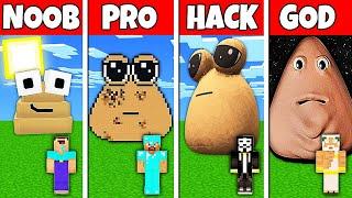 Minecraft Battle: NOOB vs PRO vs HACKER vs GOD BOU'S REVENGE STATUE HOUSE BUILD CHALLENGE