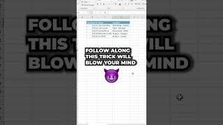 This excel trick will blow your mind!