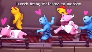 Funneh being wholesome to Rainbow||KREWNIVERSE||#krew #krewreacts #itsfunneh #krewreacts3