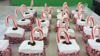 Hand-dipped peppermint chocolate marshmallows