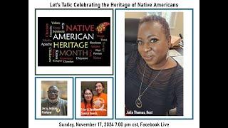 Let's Talk:  Celebration of Native American Heritage