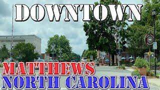 Matthews - North Carolina - 4K Downtown Drive