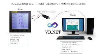 How to Communication Schneider PowerLogic PM800 Series to Computer with VB Net