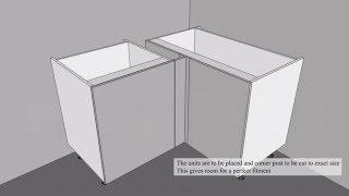 How to fit a straight corner base - Kitchen Warehouse