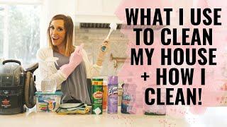 How I Clean My House + What I Use! | Cleaning hacks!