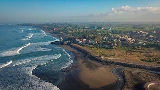 Canggu Beach - Bali Indonesia - 4K Drone Footage