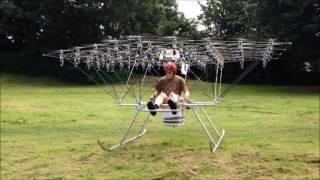 The Swarm Manned  Multirotor Multicopter is Back Flying