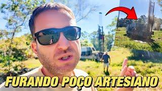 FURANDO POÇO de 100 METROS no SÍTIO! ÁGUA MINERAL DE GRAÇA pra SEMPRE!