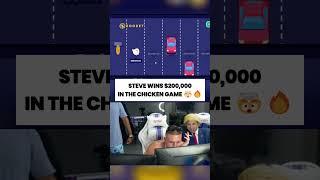STEVE WINS $200,000 IN THE CHICKEN GAME!!  #casino #slots #roulette
