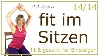 14/1430 min. fit im Sitzen | Hocker-Workout ohne Geräte