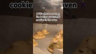 POV: Baking our Crumbl cookies  #crumblcookies #crumblecookies #shorts #trendingshorts