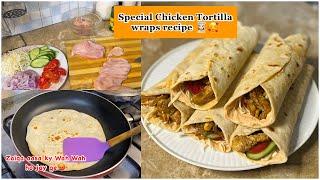 Special Spicy & Juicy Chicken Tortilla Wrap Recipe