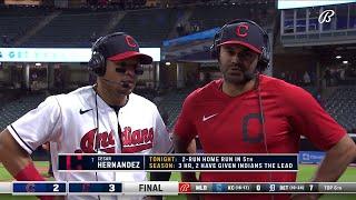 Cesar Hernandez knew what was coming and wasn't gonna let it slide | INDIANS-CUBS POSTGAME