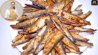 How to fry Capelin/Sprat/Sardines | Now I cook FISH only this way!  Delicious Fish Recipe