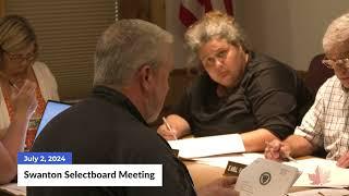 Swanton Town Selectboard Meeting | 07/02/2024