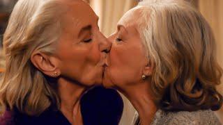 Aggressive Mature Women Over 75 Are Kissing | Lesbian Kissing