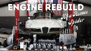 Engine Rebuild for the 1967 Alfa Romeo Spider project.