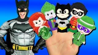 Batman Finger Family Song - Superheroes and Villains! Batman, Joker, Riddler, Catwoman