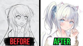 How to Paint Hair (the last tutorial you'll ever need)