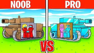 Batalla de Construcción de Casas TANQUE de NOOB vs PRO!