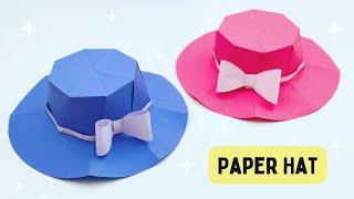 DIY MINI PAPER HAT / How To Make Hat With Paper / Paper Craft / Easy craft ideas / Origami Hat