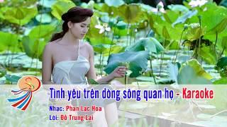 Tình yêu trên dòng sông quan họ - Karaoke nhạc sống - Song ca