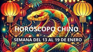 HORÓSCOPO CHINO SEMANA 13 AL 19 DE ENERO  PARA LOS 12 SIGNOS!! AÑO SERPIENTE 2025