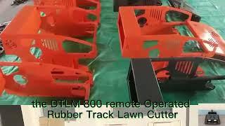 remote control caterpillar lawn mower robot made by Vigorun Tech, Vigorun track-mounted weed mower