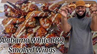 Alabama White BBQ Smoked Wings #mealsbyaldenb #recipe