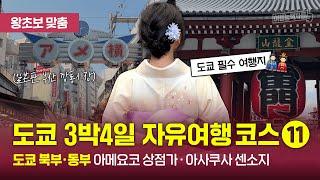 [도쿄 자유여행⑪(2024)] 일본 대표 재래시장 아메요코 시장과 도쿄 대표 관광지 아사쿠사 센소지와 예쁜 기모노 입고 놀러가볼까요?  #센소지 #아사쿠사 #아메요코