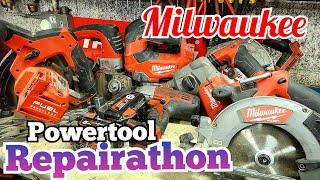 Another Milwaukee power tool Repairathon video, what can be fixed??