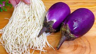 Eggplant and noodles are a perfect match, they are so satisfying and even more fragrant than meat,