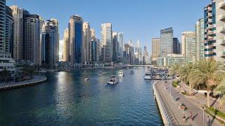 Dubai walk tour: DMCC Stn to JBR The Beach via Dubai Marina