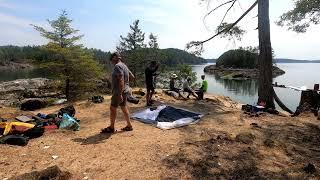 Discovery Islands (12/13): Setup tent on Penn Island (timelapse)