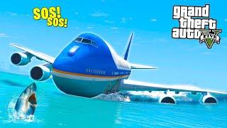 КРУШЕНИЕ САМОЛЁТА ПРЕЗИДЕНТА В ОКЕАНЕ! СМОЖЕТ ЛИ КТО-ТО ВЫЖИТЬ? - GTA 5 (МОДЫ ГТА 5)