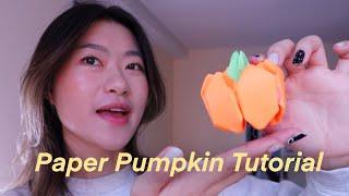 Paper Origami Pumpkin Tutorial