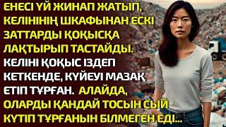 ЕНЕСІ ҮЙ ЖИНАП ЖАТЫП, КЕЛІНІНІҢ ШКАФЫНАН ЕСКІ ЗАТТАРДЫ ҚОҚЫСҚА ЛАҚТЫРЫП. ӘСЕРЛІ ӘҢГІМЕ