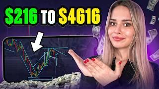 POCKET OPTION EASY TRADING STRATEGY |  216$ TO $4616 - On POCKET OPTION LIVE TRADING