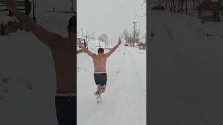 #SprintThroughTheStorm – A Wild Run with a Icy Fall! ️‍️