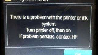 How to Fix the HP Ink System Failure!