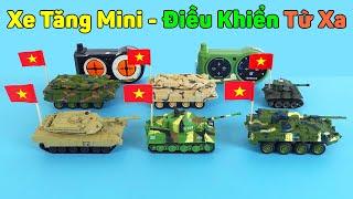 Xe Tăng Chiến Đấu Điều Khiển Từ Xa Mini - M1 Abrams Mỹ, Leopard 2 Đức Và Tiger I | Mở Hộp TV