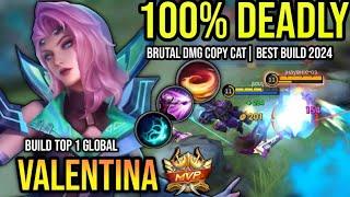 VALENTINA BEST BUILD 2024 | BUILD TOP 1 GLOBAL VALENTINA GAMEPLAY | MOBILE LEGENDS