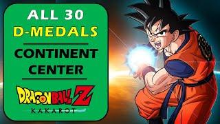 Continent Center Area: All D Medal Locations | DBZ Kakarot