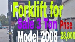 Forklift 3 Ton for sale in dubai shjarah price 28,000