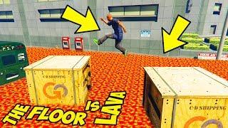 IL PAVIMENTO È LAVA SU GTA5!! - The Floor Is Lava Challenge